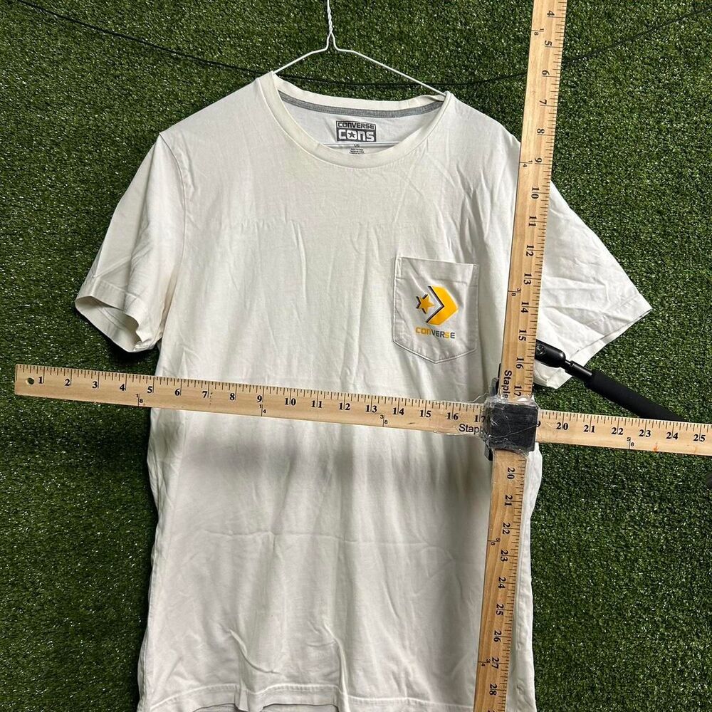 Converse Men's White T-shirt - Picture 2 of 7